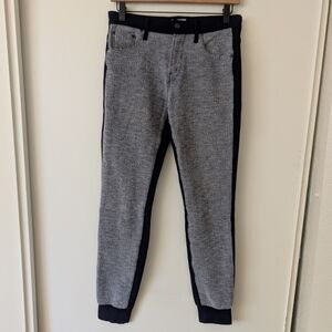 MOTHER Womens 25 Double Trainer Provocative In Pearls Joggers Blue Athletic